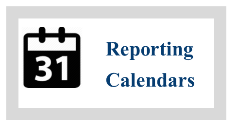 Non-Committee Reporting Calendar